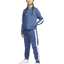 Made With Soft Fabric Custom Sportswear Full Zip Jacket and Sports Pants Kids Girls Tracksuits